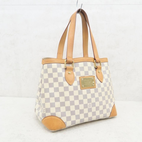 💯 Auth Louis Vuitton Hampstead PM Damier Azur - Picture 4 of 8